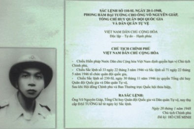 Chuyện chưa kể về lần phong hàm đại tướng Võ Nguyên Giáp